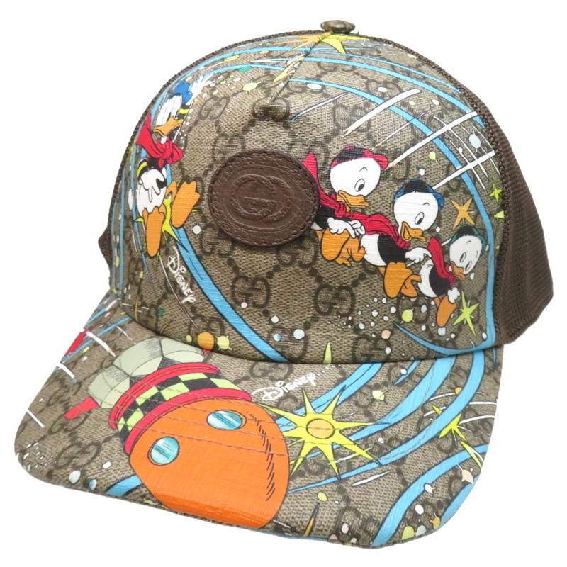 品質満点 ドナルドダック Disney ディズニーコラボ Gucci Gucci グッチ きゅーとなコラボ 6443 ユニセックス 茶 ベージュ キャップ ベースボールキャップ 帽子 Brandelevate Com
