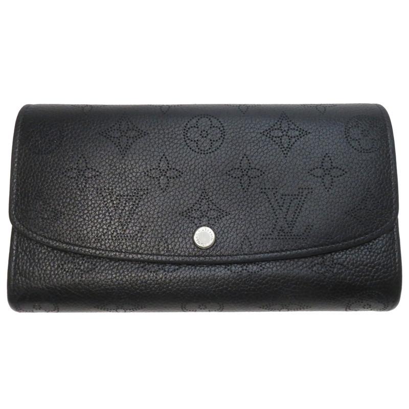 ルイヴィトン 長財布 モノグラム マヒナ ポルトフォイユ・イリス M60143 LOUIS VUITTON ヴィトン 財布 ブラック 黒 LOUIS VUITTON（ルイ・ヴィトン） ポルトフォイユ イリス モノグラム