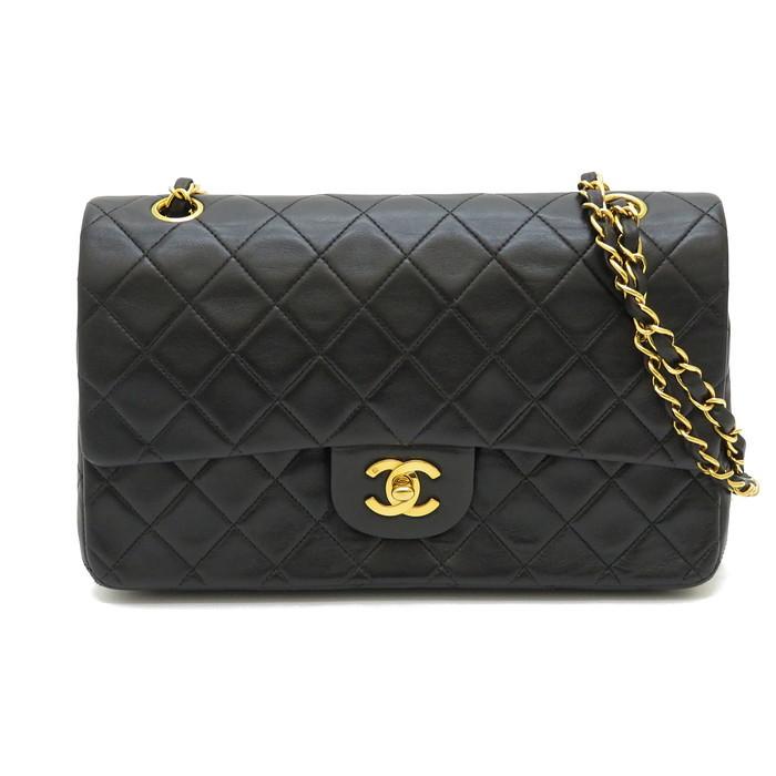 CHANEL　マトラッセ25　ショルダーバッグ　ラムスキン　レザー　金具 CHANEL シャネル マトラッセ25 チェーンショルダーバッグ ラムスキン