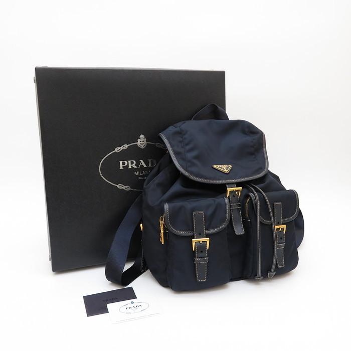 PRADA（プラダ） BZ0030 リュック・デイパック ナイロン ネイビー ユニ 