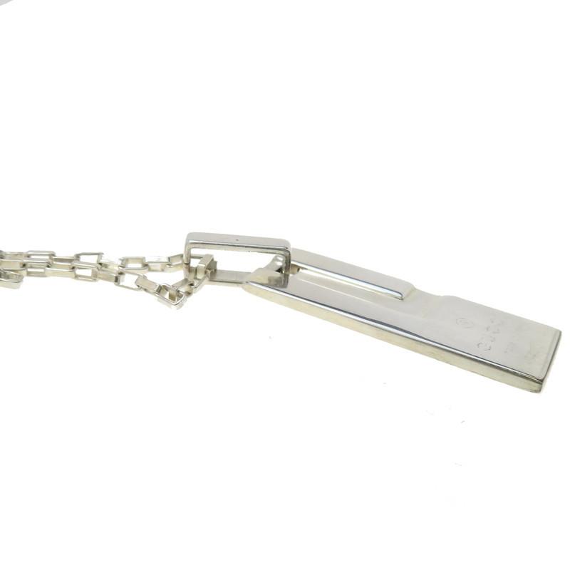 GUCCI GUCCI/グッチ ロゴプレート ネックレス シルバー925 15.5g GUCCI GUCCI/グッチ ロゴプレート ネックレス シルバー925 15.5g