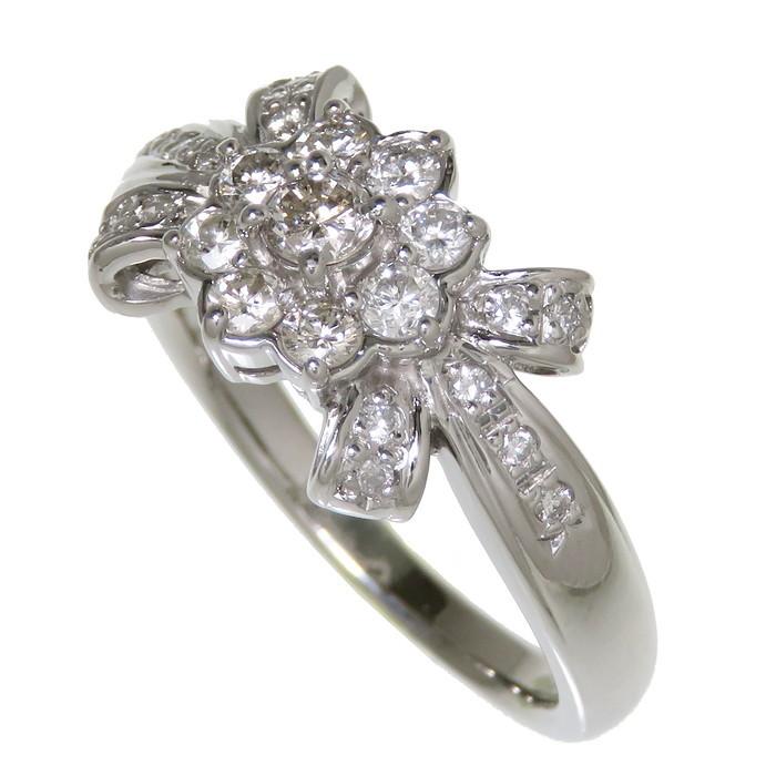 パヴェダイヤ プラチナリング 6号(0.58ct Pt900刻印)