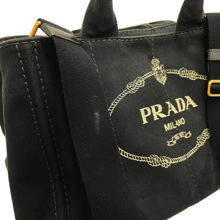 PRADA（プラダ） カナパ 1BG642 Mサイズ 2WAY トートバッグ キャンバス