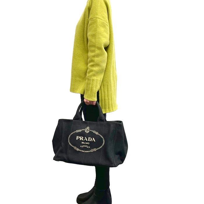 PRADA（プラダ） カナパ 1BG642 Mサイズ 2WAY トートバッグ キャンバス