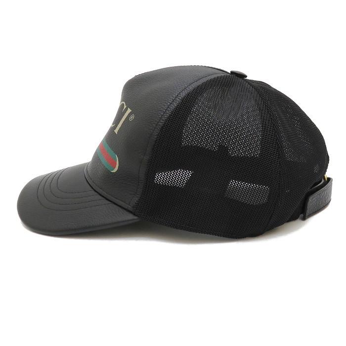 GUCCI GUCCI/グッチ 426887 キャップ レザー ブラック ユニセックス 