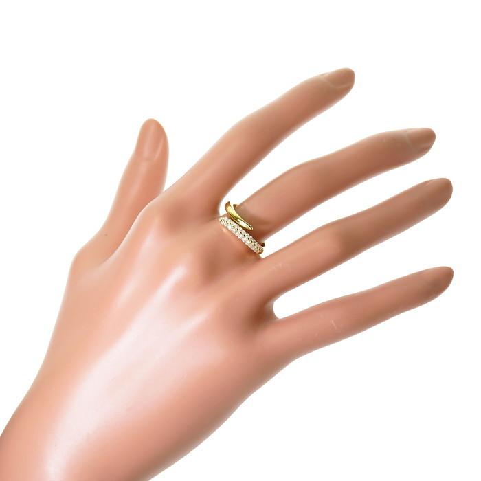 開閉式 ダイヤモンド 計0.30ct リング・指輪 K18ゴールド 3.5g 開閉式 ダイヤモンド 計0.30ct リング・指輪 K18ゴールド 3.5g