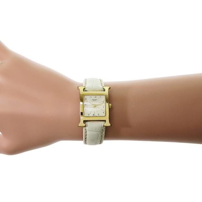 HERMES（エルメス） Hウォッチ HH1.201 電池交換済 腕時計 GP/社外製