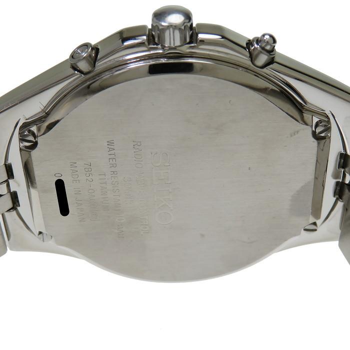 【美品】SEIKO ドルチェ ソーラー 腕時計 7B52-0AC0 メンズ SEIKO/セイコー】 ドルチェ 7B52-0AC0 腕時計 チタン ソーラー