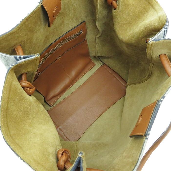 LOEWE（ロエベ） フラメンコノット ストライプ トートバッグ