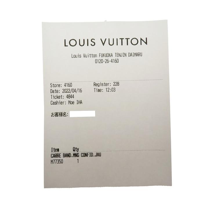 LOUIS VUITTON（ルイ・ヴィトン） カレ バンダナ・モノグラム コンフィ
