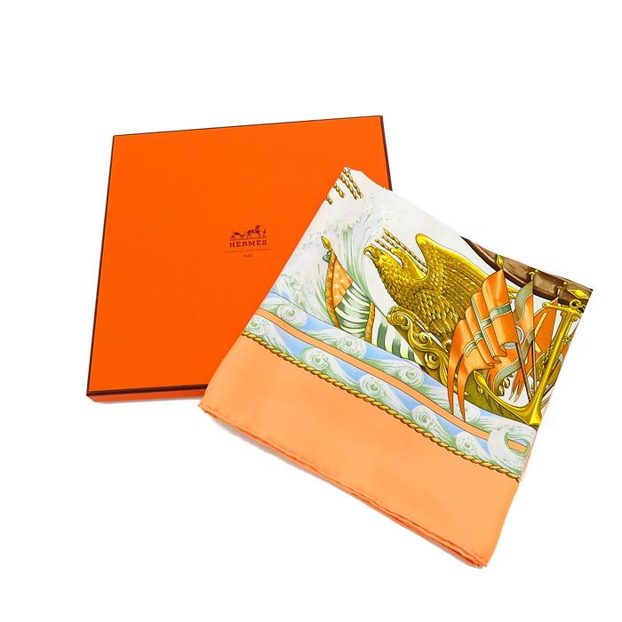 HERMES HERMES/エルメス カレ90 「Vive le ven 風よ吹け」 舵 HERMES HERMES/エルメス カレ90 「Vive le ven 風よ吹け」 舵