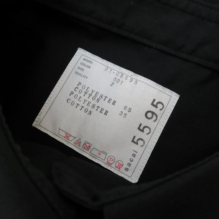 sacai Sacai/サカイ 21-05595 レースドッキングシャツ 半袖 sacai Sacai/サカイ 21-05595 レースドッキングシャツ 半袖