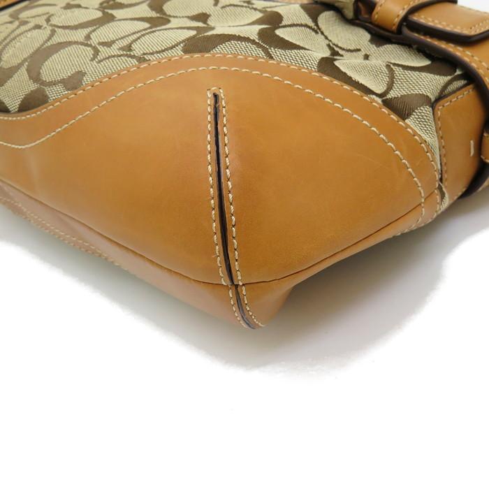 ○ コーチ ショルダーバッグ シグネチャー キャンバス×レザー F07077 COACH（コーチ） F07077 シグネチャー ショルダーバッグ キャンバス