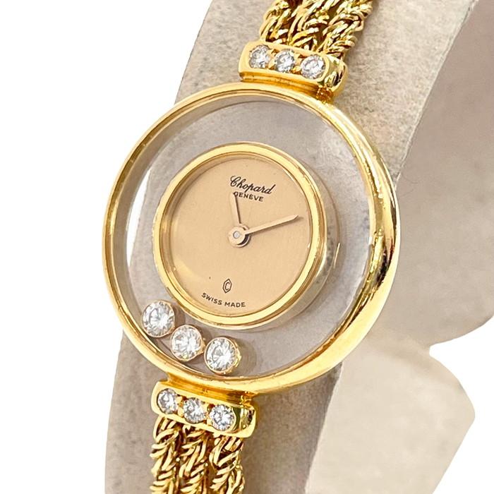 Chopard/ショパール ハッピーダイヤモンド 腕時計 K18YGイエロー 