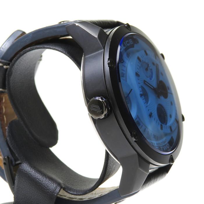 POLICE 腕時計 ブルー POLICE ポリス 時計 メンズ ブルー文字盤 クオーツ ステンレス