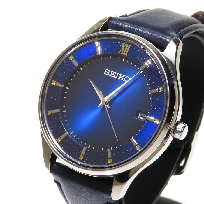 SEIKO セレクション ブルー 限定モデル ソーラー SBPX141 時計 SEIKO（セイコー） SBPX141(V157-0DK0) 限定 腕時計 チタン/レザー