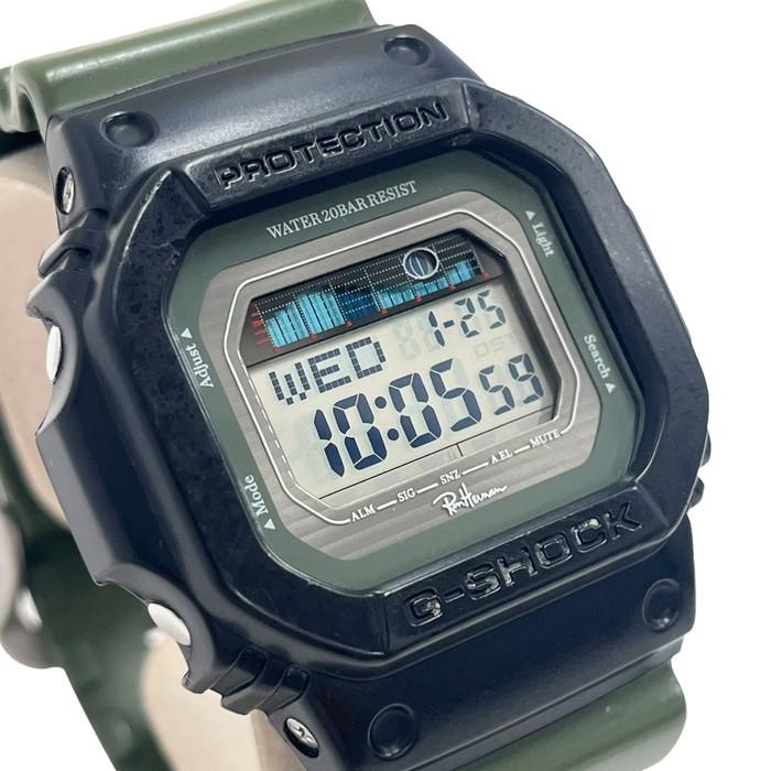 G-SHOCK GLX-5600 ロンハーマンコラボ 腕時計 ステンレススチール/樹脂系 クオーツ ブラック×グリーン ユニセックス｜mako78｜04