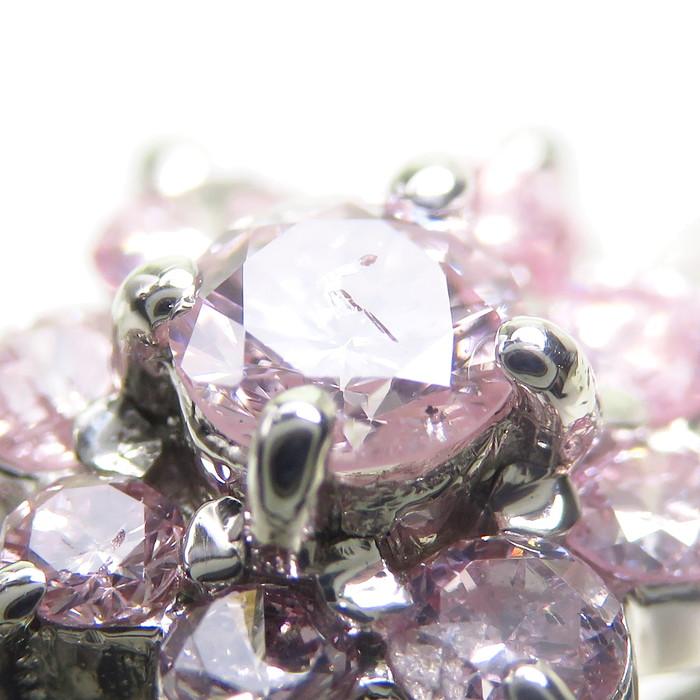 16号 天然保証 ピンクダイヤモンド 計0.85ct リング・指輪 Pt900