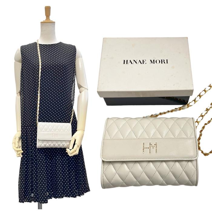HANAE MORI 森英恵/ハナエモリ チェーン ショルダーバッグ HANAE MORI 森英恵/ハナエモリ チェーン ショルダーバッグ