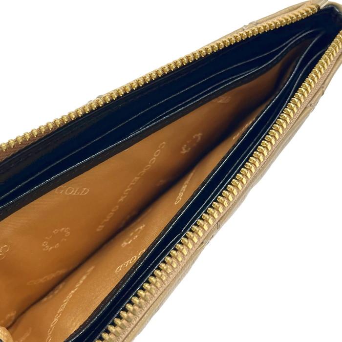 COCOCELUX GOLD/ココセリュックスゴールド】 L字ファスナー 長財布