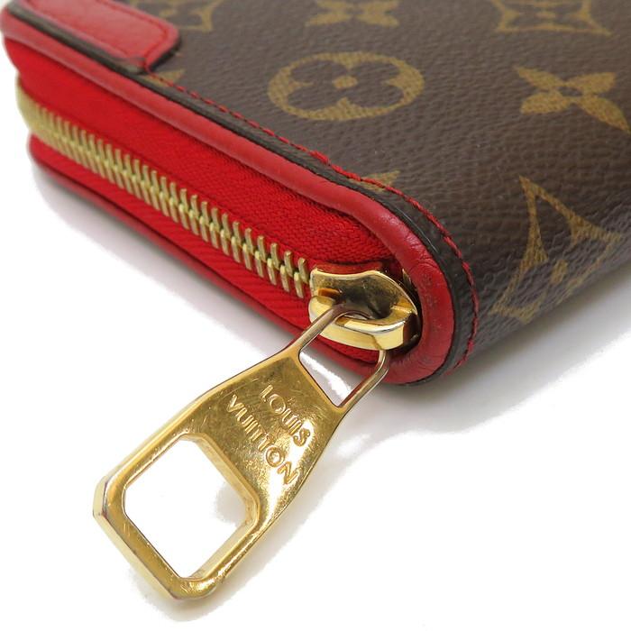 【美品】LOUIS VUITTON レッド レティーロ ジッピーウォレット 美品】ルイヴィトン ジッピーウォレット モノグラム レティーロ 赤 長
