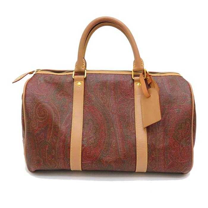 ETRO ETRO/エトロ ペイズリー柄 ボストンバッグ PVC/レザー ETRO ETRO/エトロ ペイズリー柄 ボストンバッグ PVC/レザー