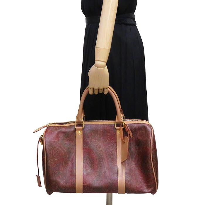 ETRO ETRO/エトロ ペイズリー柄 ボストンバッグ PVC/レザー ETRO ETRO/エトロ ペイズリー柄 ボストンバッグ PVC/レザー
