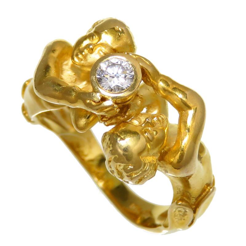 13号Carrera y Carrera/カレライカレラ 少年モチーフ ダイヤモンド  