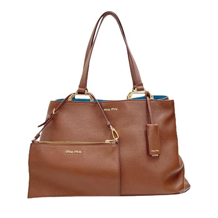 miu MIUMIU/ミュウミュウ マドラス 5BG002 トートバッグ レザー miu MIUMIU/ミュウミュウ マドラス 5BG002 トートバッグ レザー