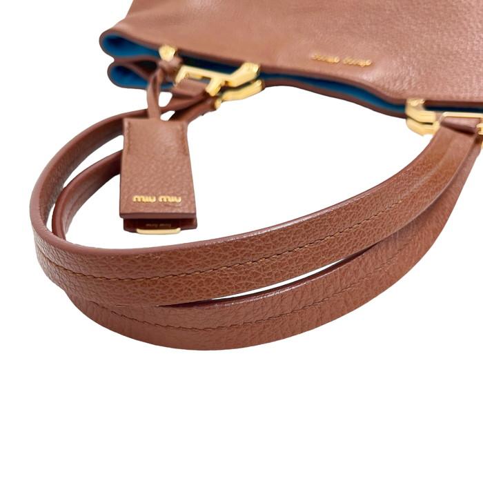 miu MIUMIU/ミュウミュウ マドラス 5BG002 トートバッグ レザー 