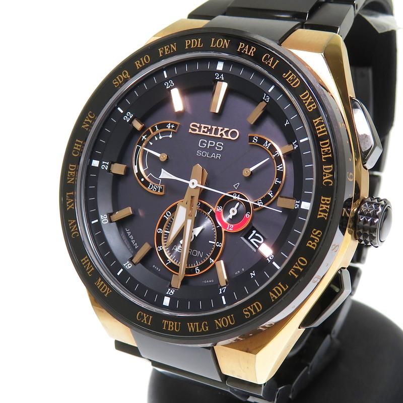【SEIKO/セイコー】 8X53-0AV0 エグゼクティブライン 腕時計 GP/ステンレススチール ソーラー電波 黒 メンズ【中古】【真子質店】【GD】【MoMox】 SEIKO（セイコー） 最終特価品SEIKO/セイコー 8X53-0AV0