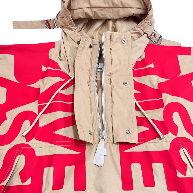 【BURBERRY/バーバリー】 8051865 ユニバーサル ハーフジップ    ブルゾン コットン/ナイロン ベージュ/レッド メンズ【中古】【真子質店】【GD】【DSMo】 BURBERRY（バーバリー） 最終特価品BURBERRY/バーバリー 8051865