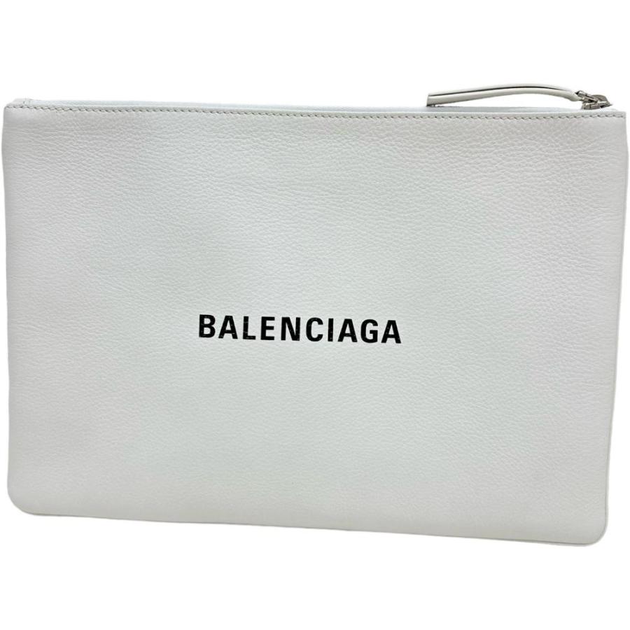 BALENCIAGA ホワイト クラッチバッグ