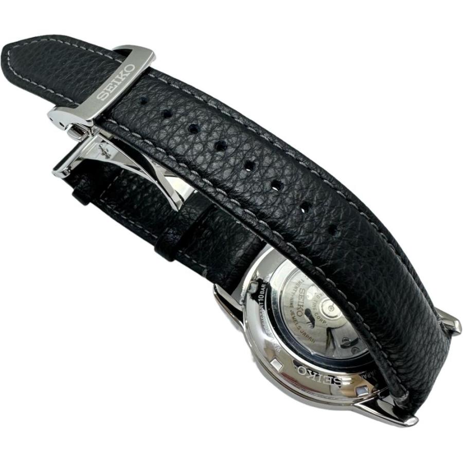 【SEIKO/セイコー】 プレサージュ SARW071/6R27-00X0 110周年記念限定 クラフツマンシップシリーズ  腕時計 ステンレススチール/レザー/琺瑯ダイヤル 自動巻き/オートマ 白文字盤/黒革 メンズ【中古】【真子質店】【GD】【IxDMo】 SEIKO（セイコー） プレサージュ SARW071/6R27-00X0 110周年記念