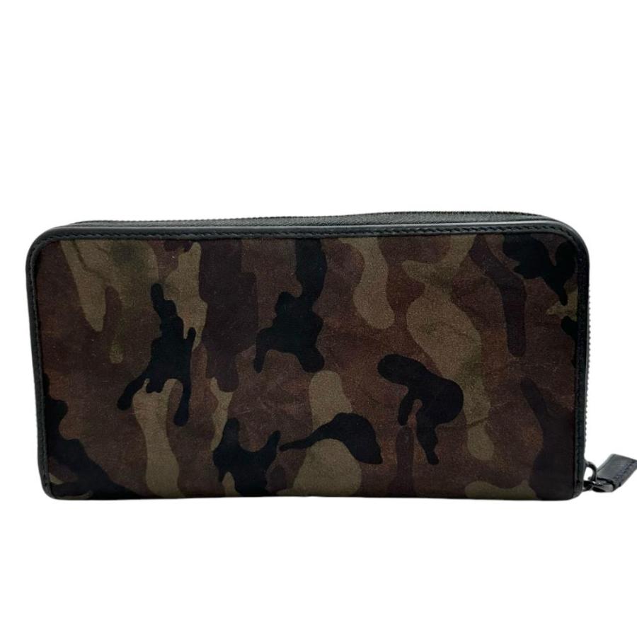 エ*き様 【希少品】PRADA カモフラ 長財布 ナイロン ラウンドファスナーメ PRADA（プラダ） ラウンドファスナー 長財布 ナイロン/レザー グリーン
