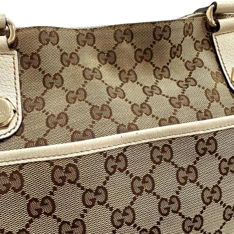 GUCCI GUCCI/グッチ 163288 トートバッグ GGキャンバス/レザー GUCCI GUCCI/グッチ 163288 トートバッグ GGキャンバス/レザー