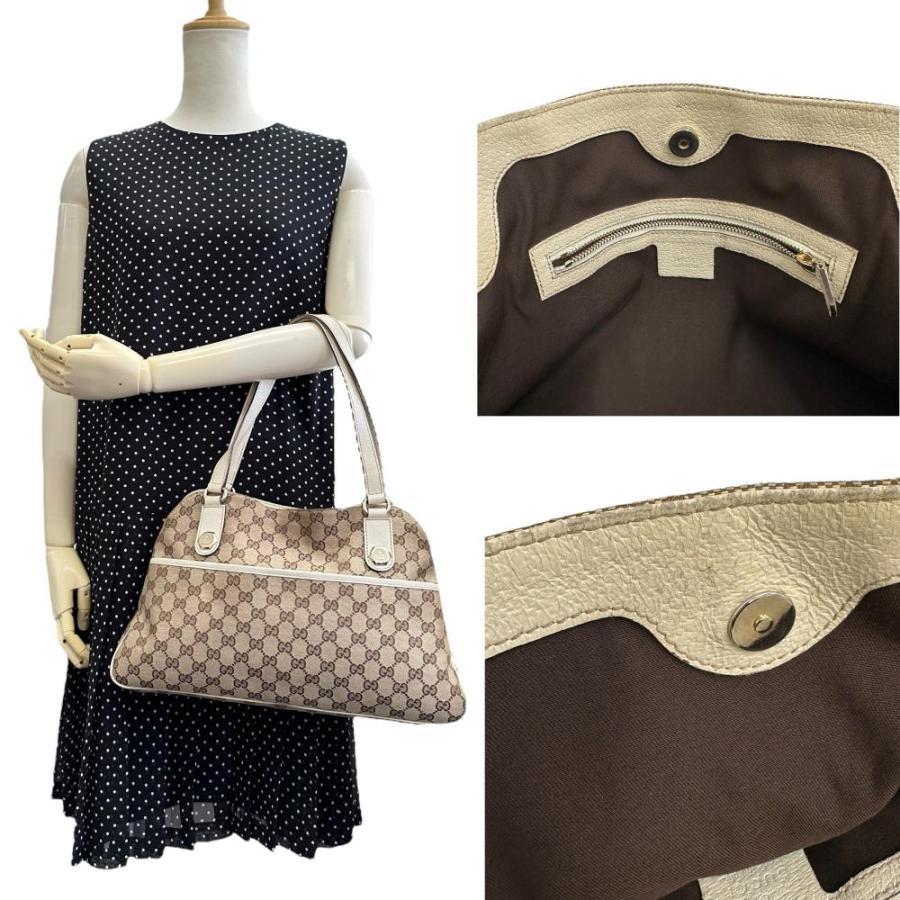 GUCCI GUCCI/グッチ 163288 トートバッグ GGキャンバス/レザー GUCCI GUCCI/グッチ 163288 トートバッグ GGキャンバス/レザー