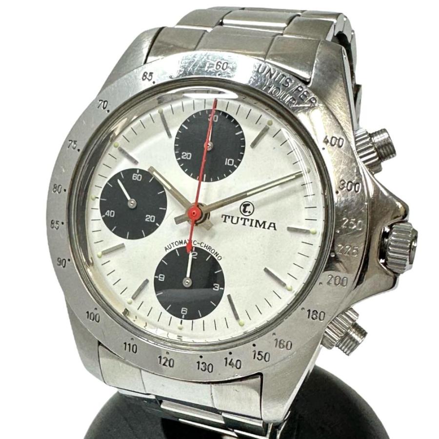 最終特価品TUTIMA/チュチマ 793 クロノグラフ グラスヒュッテ 腕時計  