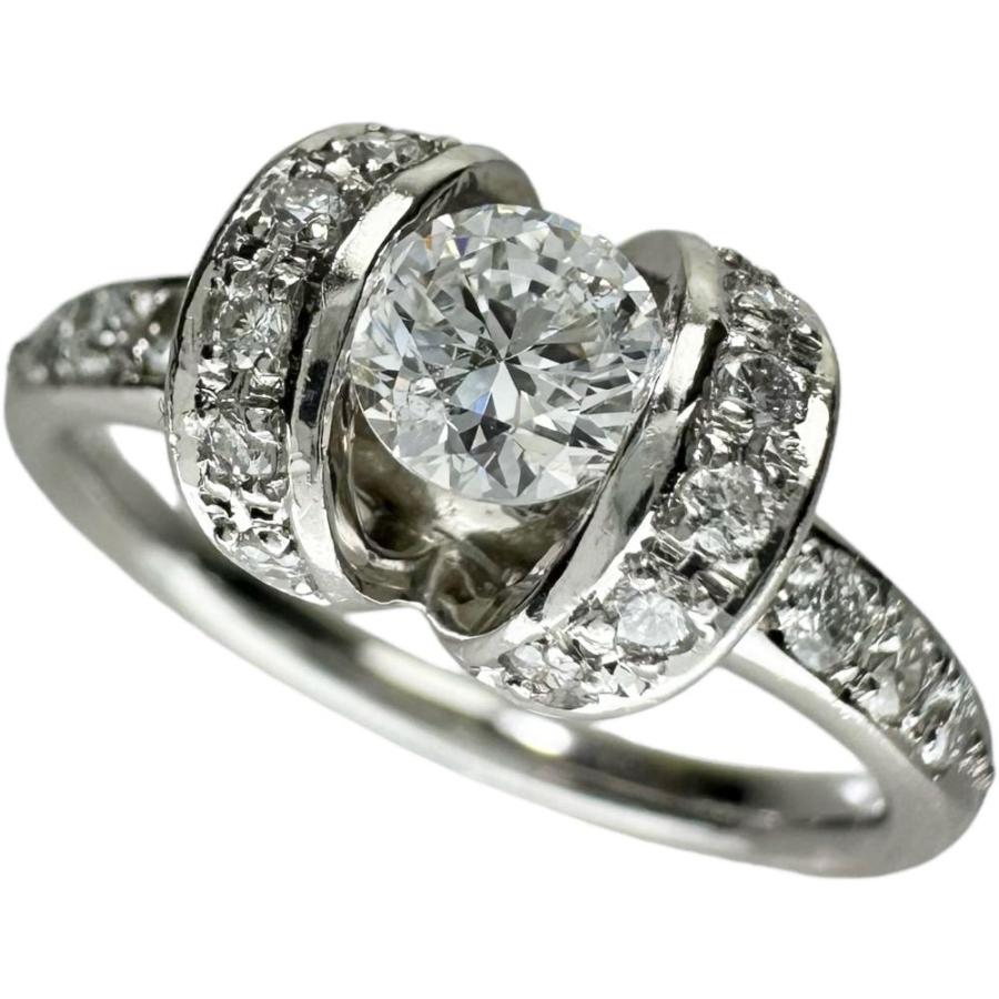 10.5号 中央ダイヤモンド (推定F-SIクラス) 0.305ct ダイヤモンド 計 