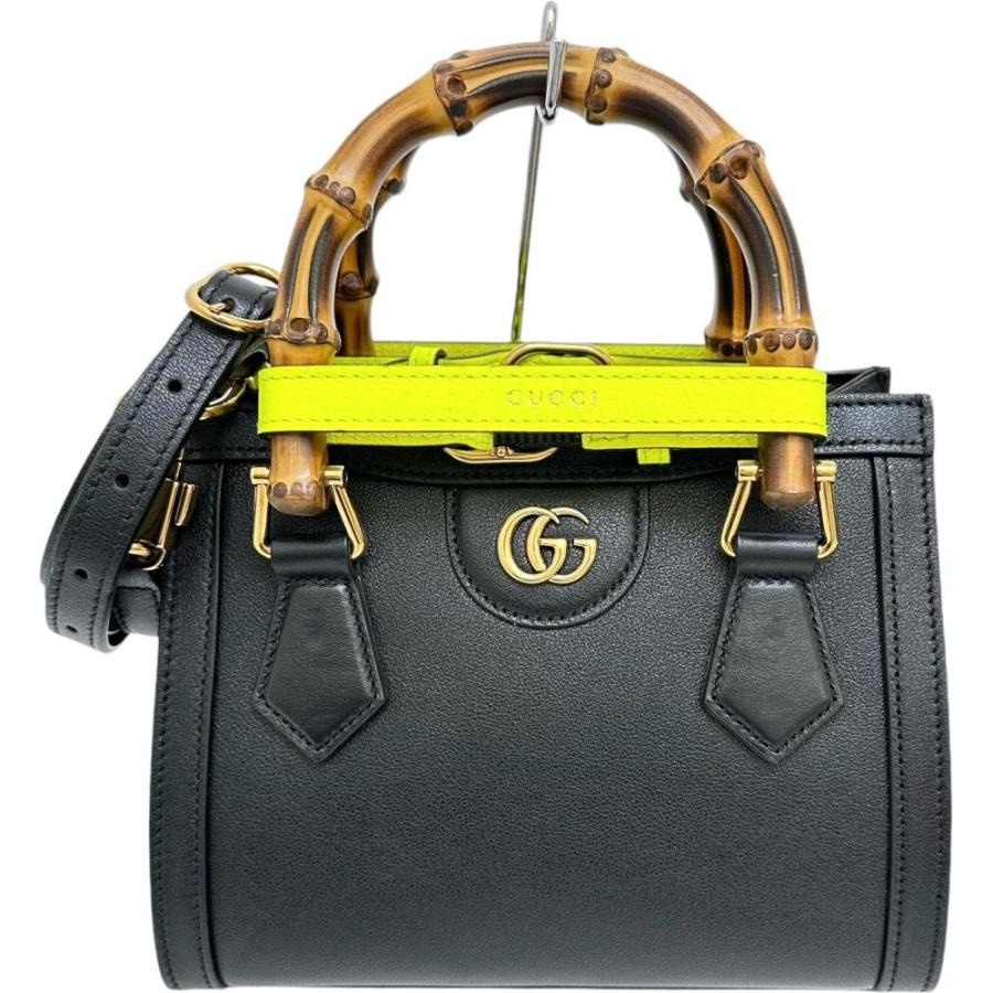 GUCCI GUCCI/グッチ ダイアナ ミニバンブー 655661 2WAYバッグ  