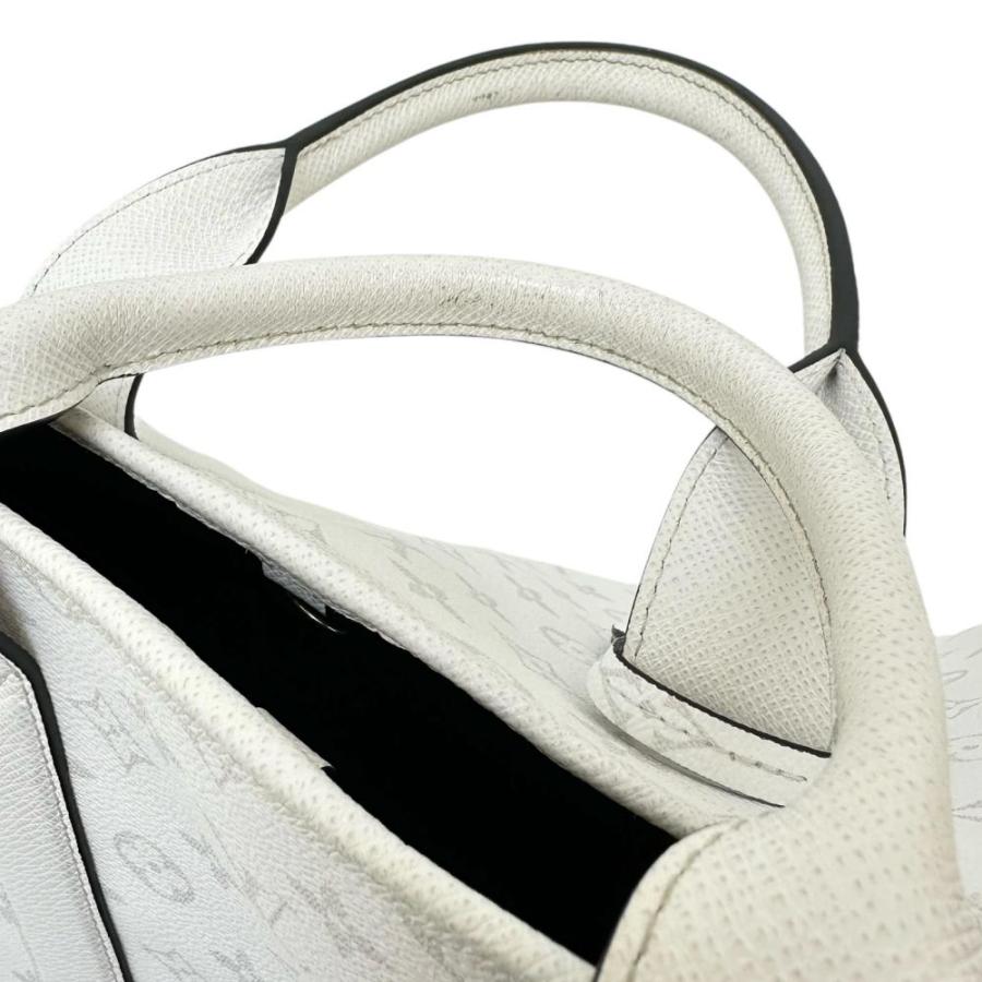 LOUIS VUITTON ルイヴィトン タイガラマ ウィークエンドトートNM トートバッグ ハンドバッグ ショルダーバッグ ホワイト PVC レザー M30919 シルバー金具 LOUIS VUITTON（ルイ・ヴィトン） ウィークエンド トートNM タイガラマ