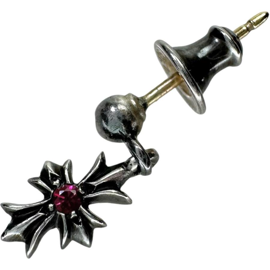 CHROME HEARTS/クロムハーツ ルビー ピアス タイニーE CHプラス 