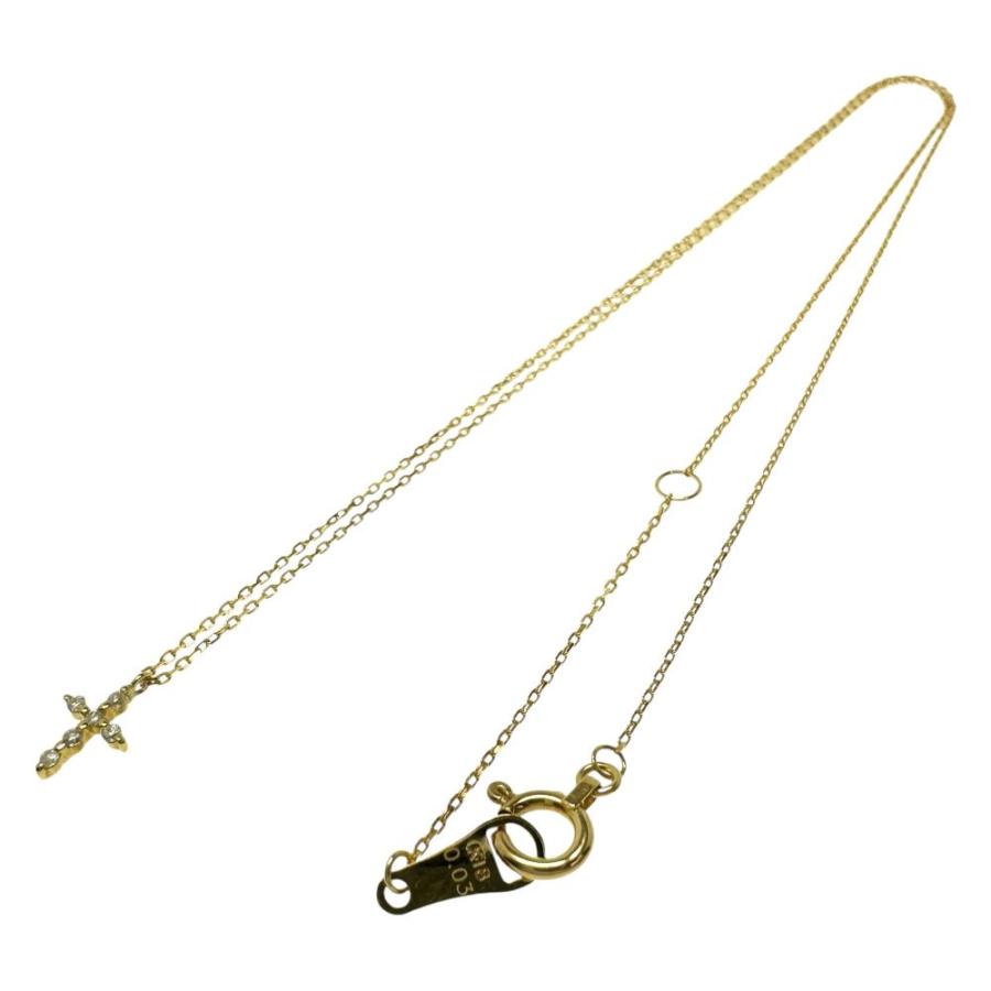 agete（アガット） ダイヤモンド 計0.03ct ネックレス K18ゴールド 0.9