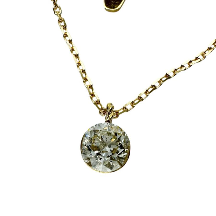 agete アガットK18ダイヤモンドネックレス（0.2ct）
