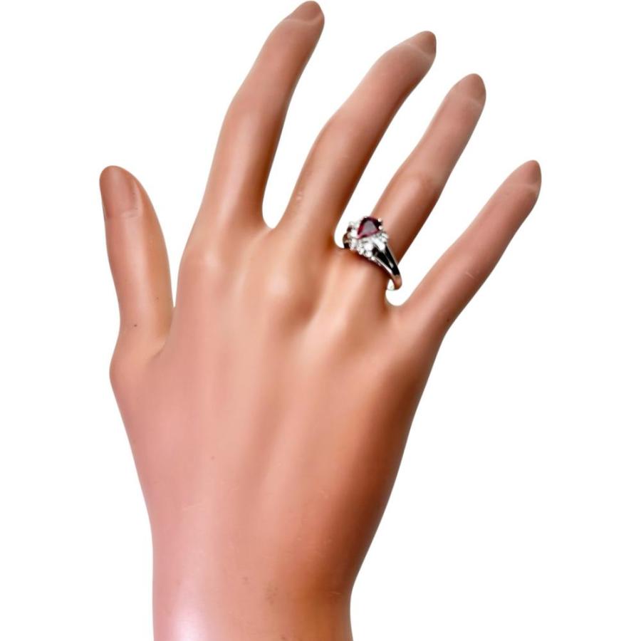 13.5号 ルビー 0.69ct ダイヤモンド 0.21ct リング・指輪 Pt900 