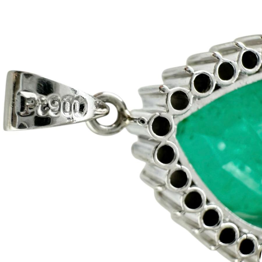エメラルド 4.29ct ダイヤモンド 0.39ct ペンダントトップ Pt900 エメラルド 4.29ct ダイヤモンド 0.39ct ペンダントトップ Pt900