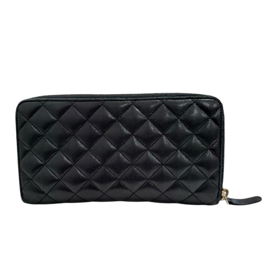 CHANEL（シャネル） マトラッセ ラウンドファスナー 長財布 ラムスキン