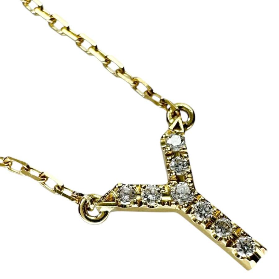 AHKAH AHKAH/アーカー イニシャル「Y」 ダイヤモンド 計0.03ct