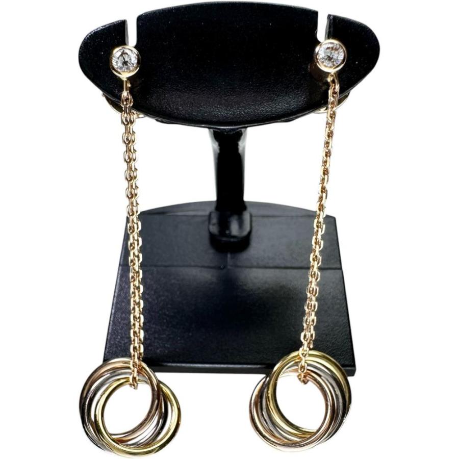 Cartier（カルティエ） 2Pダイヤモンド ピアス トリニティ ぶら下がり