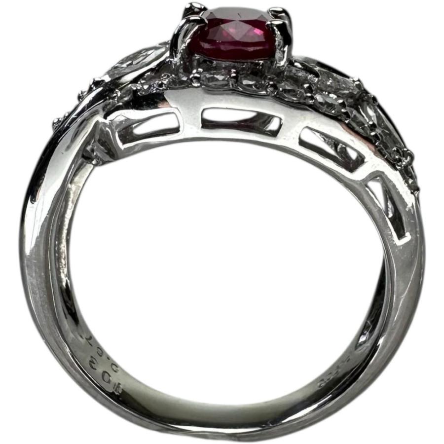 11号 ビルマ産ルビー 1.03ct ダイヤモンド 0.67ct リング・指輪